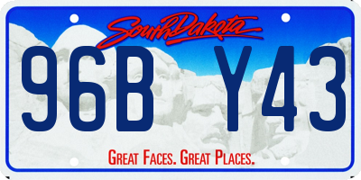 SD license plate 96BY43