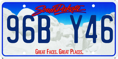 SD license plate 96BY46
