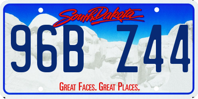SD license plate 96BZ44
