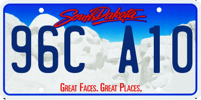SD license plate 96CA10