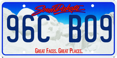 SD license plate 96CB09