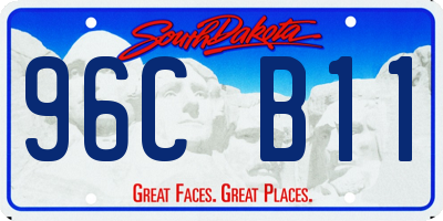 SD license plate 96CB11
