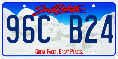 SD license plate 96CB24