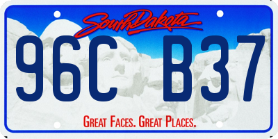 SD license plate 96CB37