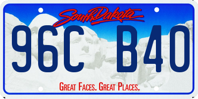 SD license plate 96CB40