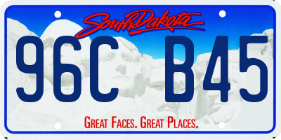 SD license plate 96CB45
