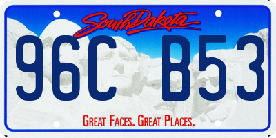 SD license plate 96CB53
