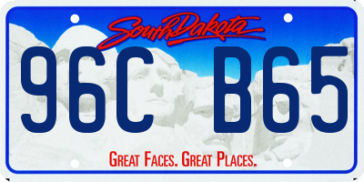 SD license plate 96CB65