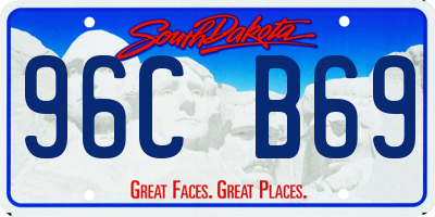 SD license plate 96CB69