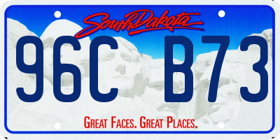 SD license plate 96CB73