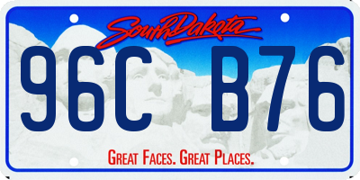 SD license plate 96CB76
