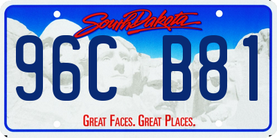 SD license plate 96CB81