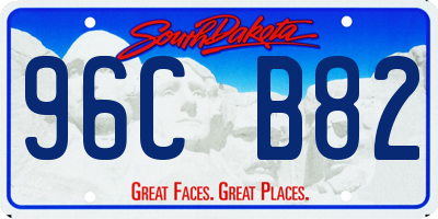 SD license plate 96CB82