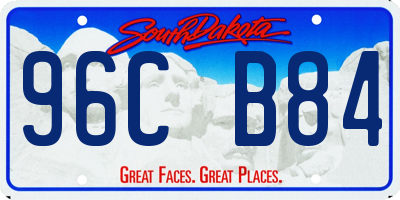 SD license plate 96CB84