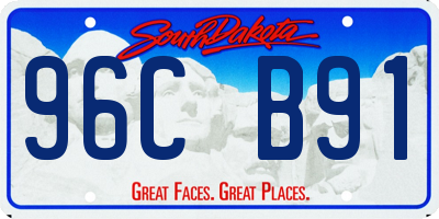 SD license plate 96CB91