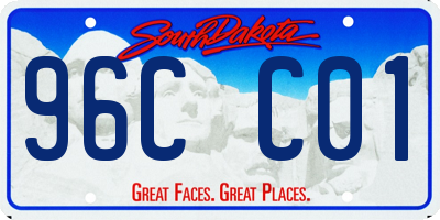 SD license plate 96CC01