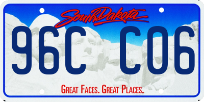 SD license plate 96CC06