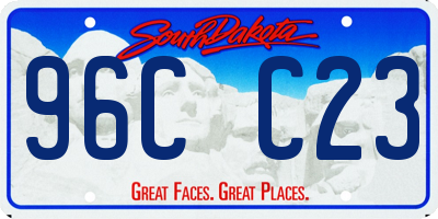 SD license plate 96CC23