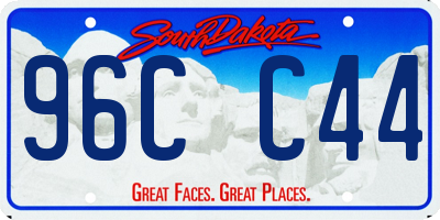 SD license plate 96CC44