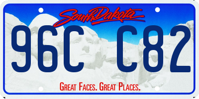 SD license plate 96CC82