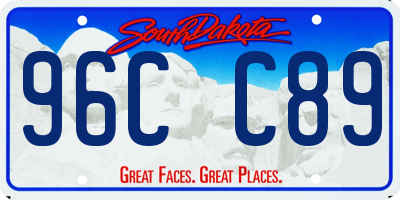 SD license plate 96CC89
