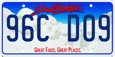 SD license plate 96CD09