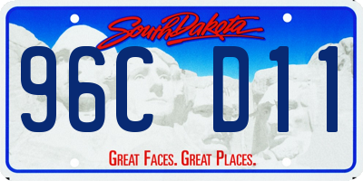 SD license plate 96CD11