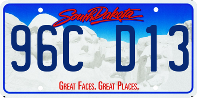 SD license plate 96CD13