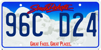 SD license plate 96CD24