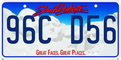 SD license plate 96CD56