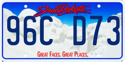 SD license plate 96CD73