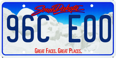 SD license plate 96CE00