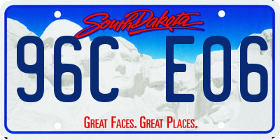 SD license plate 96CE06