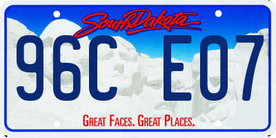 SD license plate 96CE07