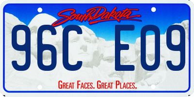 SD license plate 96CE09