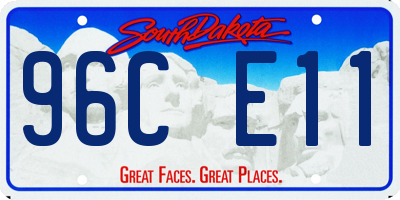 SD license plate 96CE11