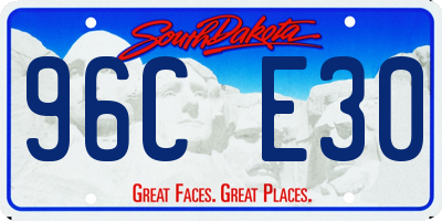 SD license plate 96CE30