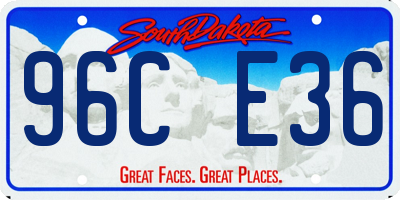 SD license plate 96CE36