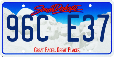 SD license plate 96CE37