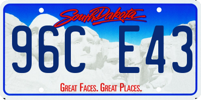 SD license plate 96CE43