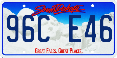 SD license plate 96CE46