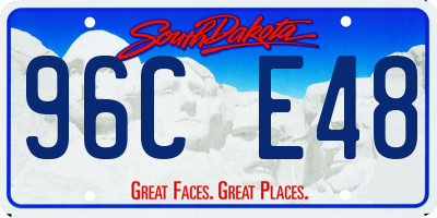 SD license plate 96CE48
