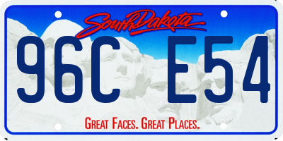 SD license plate 96CE54