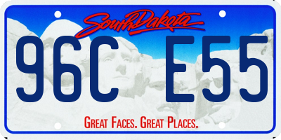 SD license plate 96CE55
