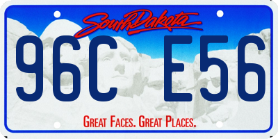 SD license plate 96CE56
