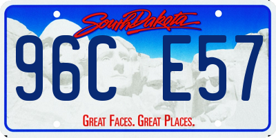 SD license plate 96CE57