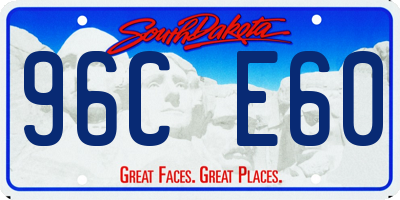 SD license plate 96CE60