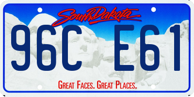 SD license plate 96CE61