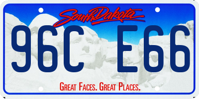 SD license plate 96CE66