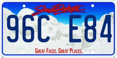 SD license plate 96CE84